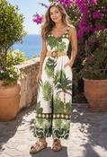 Palm Print Jumpsuit image