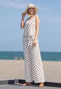 Sleeveless Polka Dot Top - Brown / F/S image