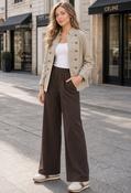 Open Front Napoleon Jacket - Taupe / L/XL image