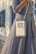 Diamante Mini Crossbody Bag - Ecru / One image