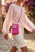 Diamante Mini Crossbody Bag - Fushia / One image