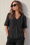 Teolia Striped Blouse - Black / 10 image