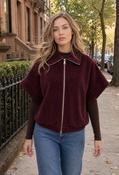Soft Touch Zip-Up Jacket - Burgundy / F/S image