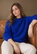 Luna Superfine Alpaca Knit Jumper - Royal Blue / F/S image