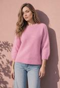 Luna Superfine Alpaca Knit Jumper - Rose Pink / F/S image