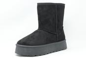 PLATFORM FAUX FUR LINED BOOT - Black / 36 image