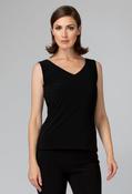 V-NECK SLEEVELESS TOP - Black / 8
