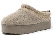 Faux Fur Slip On Boots - Taupe / 38 image