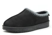 Embroidered Platform Slip On Boot - Black / 36 image