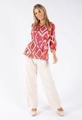 Plisse Pleat Top - Pink / 10