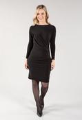 Ruched Detailing Midi Dress - Black / 18 image
