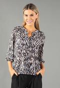 Animal Print Blouse - Black / 10