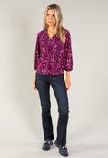 Animal Print V Neckline Top - Magenta / 10 image