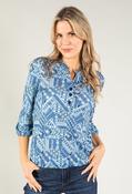 Geometric Patterned Top - Blue / 18 image