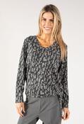 Tie Waist Soft Touch Knit Pullover - Dark Grey / 10 image