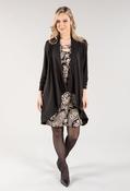 Two Piece O Ring Detail Midi Dress Set - Black / L image