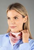 Animal Print Silk Feel Neck Scarf - Light Pink / F/S