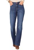 "Ab"solution High Rise Rhinestone Cascading D Itty Bitty Boot Jeans - Denim / 6 image
