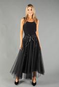 Sequin Tulle Skirt - Black / F/S image