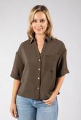 Fiora Loose Blouse - Deep Green / 42 image