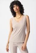 Casual V-neck Sleeveless Cami - Beige / 18
