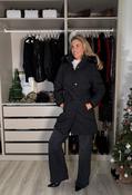 Belted Padded Coat - Black / 26 image