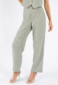 Lurex Pinstripe Trouser - Khaki / 18 image