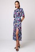 Angel Sleeve Midi Dress - Navy / 8 image