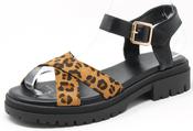 Cross Strap Sandal - Leopard / 36 image