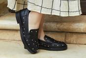 Studded Loafers - Black / 39