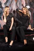 Sparkle Mesh Blouse - Black / F/S