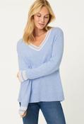 V Neck Jumper - Light Blue / 46