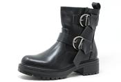 Double Buckle Boot - Black / 40