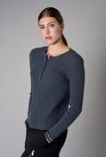 Waffle Texture Top - Charcoal / M