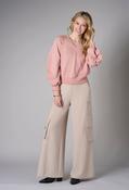 Balloon Sleeve Jumper - Rose / L image