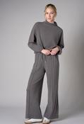 Seamed Drawstring Lounge Pants - Grey / XL