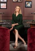 Lyon Scalloped Neckline Dress - Green / 12 image