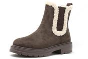 Teddy Trim Chelsea Boots - Brown / 36 image