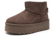 Faux Fur Lined Platform Boot - Brown / 38 image
