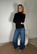 Soft Touch Roll Neck Knit Jumper - Black / S/M image