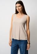 Silky Knit Scoop Neck Camisole - Beige / M image