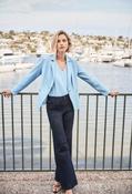 Formal Hip-length Blazer - Blue / 8 image