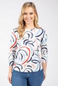 Swirl Printed Top - Blue / 16 image