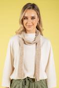 Wool Blend Skinny Scarf - Taupe / F/S image