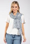 Blueberry Print Scarf - Blue / F/S image