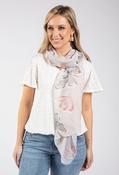 Butterfly Design Scarf - Grey / F/S image