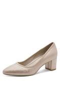 Metallic Block Heel - Beige / 36 image