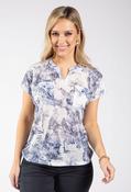 Jungle Print Top - Jeans Blue / 18