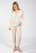 Gold Foil Detail Crochet Jumper image