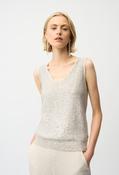 Glamorous V-neck Sleeveless Top - Beige / XS image